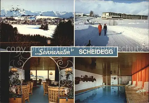 Scheidegg Allgaeu Kurklinik Sonnenalm Schwimmbad  Kat. Scheidegg