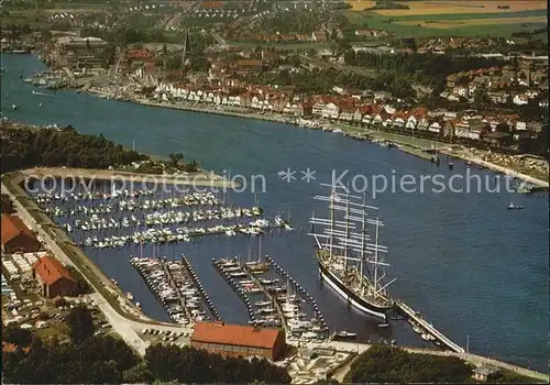 Travemuende Ostseebad Fliegeraufnahme Schiff Passat Kat. Luebeck