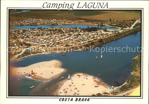 Castello d Empuries Fliegeraufnahme Camping Laguna Kat. Spanien
