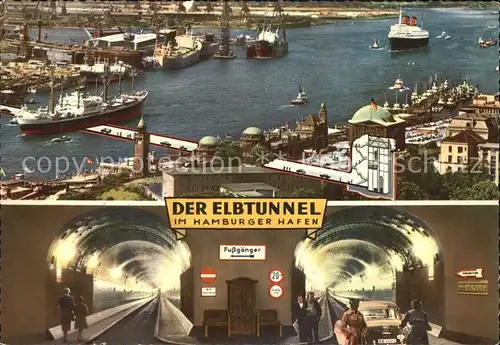 Hamburg Elbtunnel Kat. Hamburg