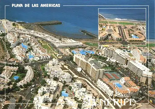 Playa de las Americas Santa Cruz de Tenerife Zona turistica vista aerea