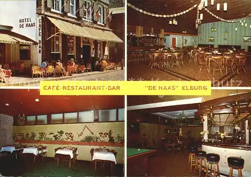 Elburg Cafe Restaurant Bar De Haas Kat. Niederlande