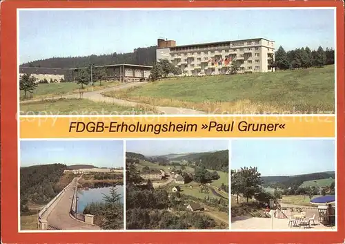 Caemmerswalde Rauschenbach FDGB Erholungsheim Kat. Neuhausen Erzgebirge