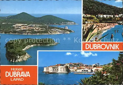 Dubrovnik Ragusa Strand Stadtansichten Kat. Dubrovnik