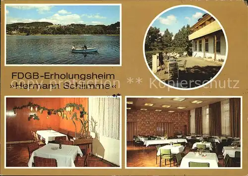 Saalburg Saale FDGB Erholungsheim Hermann Schlimme Kat. Saalburg Ebersdorf