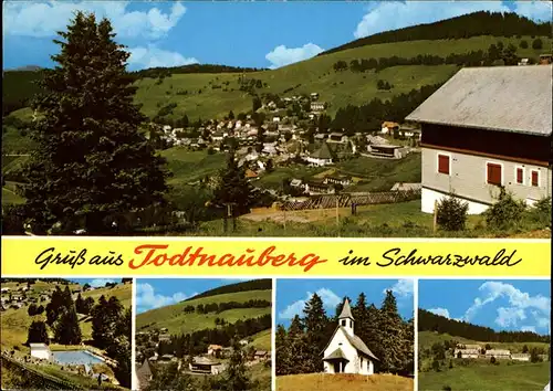 Todtnauberg Panorama mit Kirche und Schwimmbad / Todtnau /Loerrach LKR