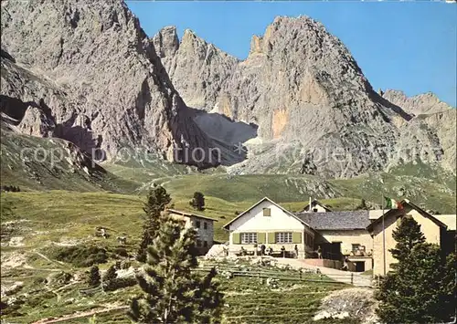 St Christina Regensburgerhuette Geislergruppe Kat. Groeden Suedtirol