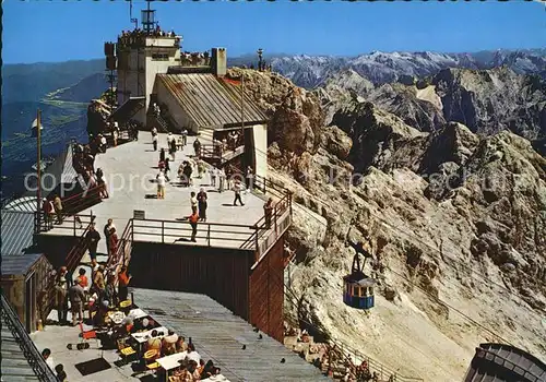 Zugspitze Gipfelstation Seilbahn  Kat. Garmisch Partenkirchen