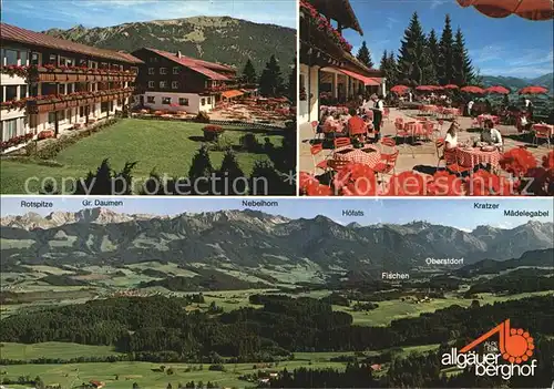 Sonthofen Oberallgaeu Allgaeuer Berghof Kratzer Maedelegabel Hoefats  Kat. Sonthofen