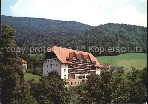 Glottertal Sanatorium Kurhaus Glotterbad bekannt aus der Schwarzwaldklinik Kat. Glottertal Schwarzwald