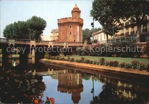 Perpignan Le Castillet Pont sur la Basse Kat. Perpignan