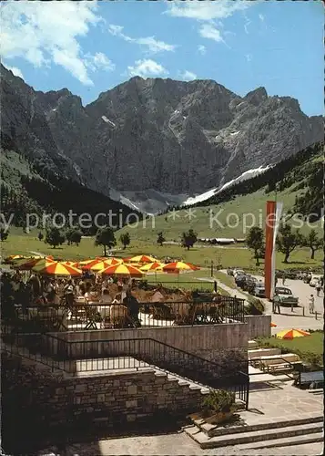 Eng Karwendel Alpengasthof Eng am Gr Ahornboden Terrasse Kat. Schwaz