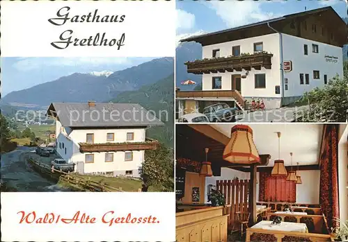 Wald Pinzgau Gasthaus Gretlhof Alte Gerlosstrasse Kat. Wald im Pinzgau