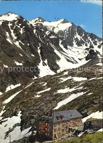 Stubaier Alpen Nuernberger Huette Feuerstein Kat. Neustift im Stubaital