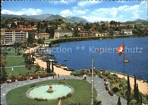 Lugano Lago di Lugano Paradiso Blick auf See