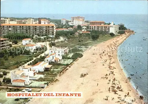 Tarragona Hospitalet del Infante Luftbild Kat. Costa Dorada Spanien