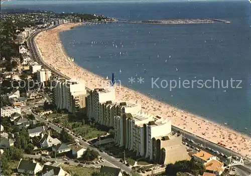 La Baule Atlantique Fliegeraufnahme mit Strand Kat. La Baule Escoublac