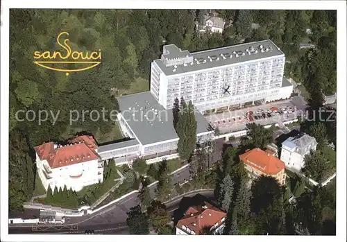 Karlovy Vary Fliegeraufnahme Hotel Sanssouci Kat. Karlovy Vary Karlsbad