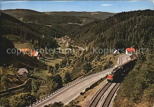 Triberg Schwarzwald Nussbachtal Eisenbahn Kat. Triberg im Schwarzwald