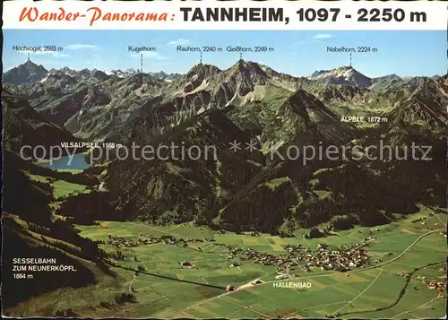 Tannheim Tirol Kugelhorn Rauhorn Geisshorn Kat. Tannheim