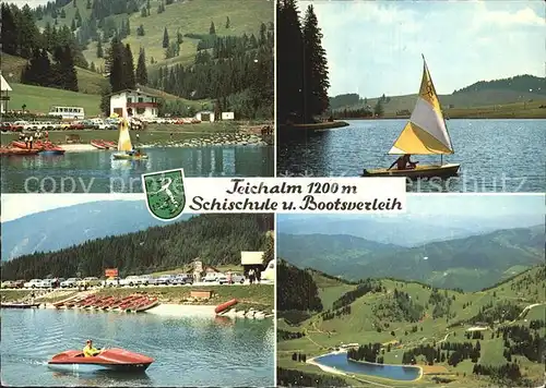 Teichalm  Almgasthof Vorauer Segelboot  Kat. Fladnitz an der Teichalm
