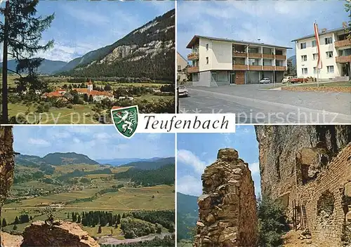Teufenbach Ansichten Ruine  Kat. Teufenbach
