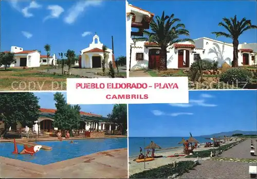 Cambrils Pueblo Eldorado Playa Strand Pool Aussenansicht Kat. Costa Dorada