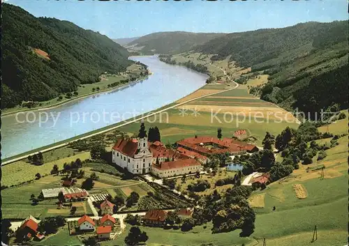 Engelhartszell Donau Oberoesterreich Fliegeraufnahme Stift Engelszell Kat. Engelhartszell