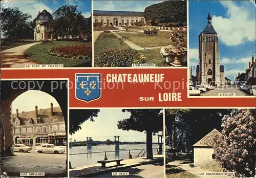 Chateauneuf Loire Parc Du Chateau L Eglise Le Pont Kat. Chateauneuf