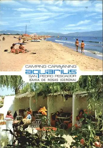 Gerona Bahia de Rosas Camping Aquarius Strand Kat. Costa Brava Spanien