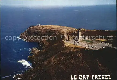Cap Frehel Cotes d Armor Bretagne Fliegeraufnahme mit Leuchtturm Kat. Frehel
