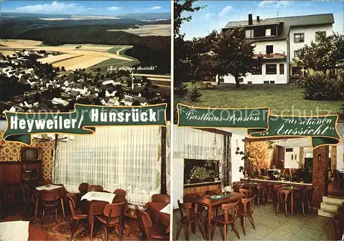 Heyweiler Gasthaus Pension Zur schoenen Aussicht Kat. Beltheim