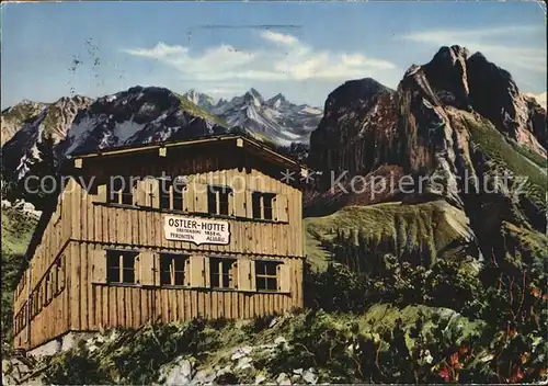 Pfronten Ostlerhuette am Breitenberg mit Rossberg Aggenstein Kat. Pfronten