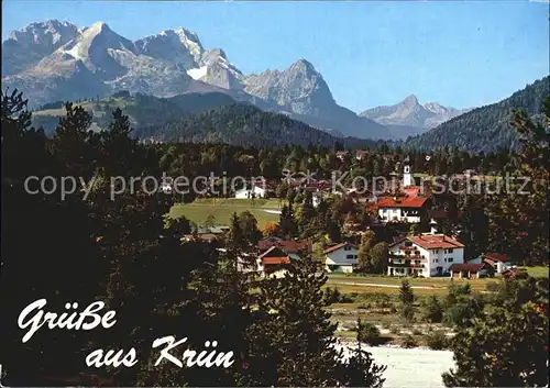 Kruen Alpspitze Zugspitze Waxensteine Kat. Kruen