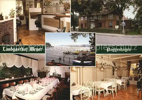 Poggenhagen Landgasthof Meyer Restaurant Festtafel See Kat. Neustadt am Ruebenberge