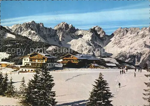 Kirchberg Tirol Berggasthof Maierl Winterpanorama Kaisergebirge Kat. Kirchberg in Tirol
