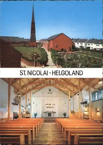 Helgoland Kirche St. Nicolai Kat. Helgoland
