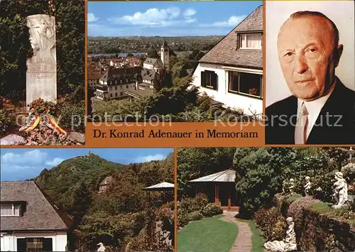 Rhoendorf Bad Honnef Wohnhaus des Dr. Konrad Adenauers Museum Kat. Bad Honnef