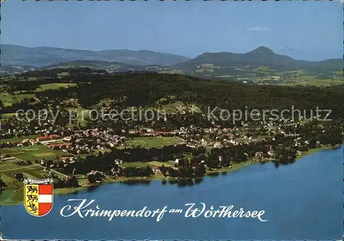 Krumpendorf Woerthersee Fliegeraufnahme
