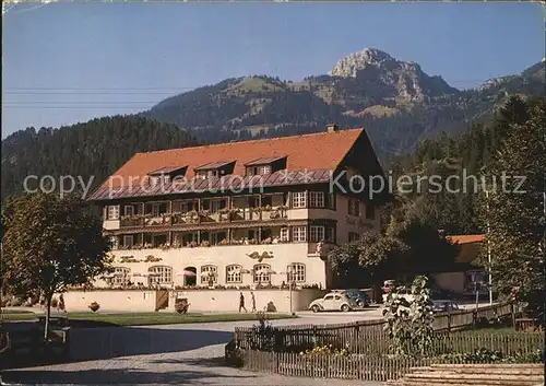 Bayrischzell Hotel Alpenrose mit Wendelstein Kat. Bayrischzell
