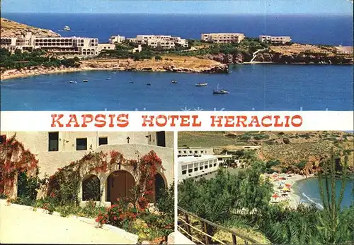 Heraclion Iraklio Kapsis Hotel Panorama Strand Kat. Heraklion Insel Kreta