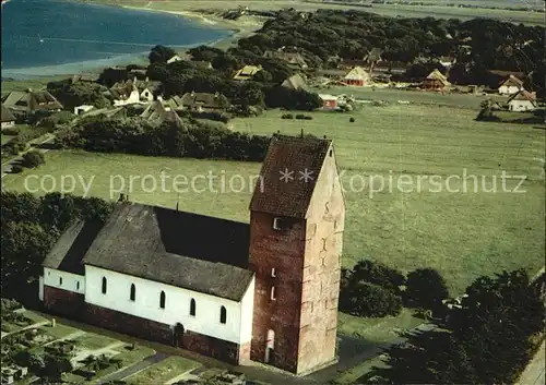 Keitum Sylt Kirche Fliegeraufnahme Kat. Sylt Ost