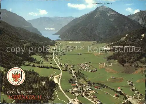 Achenkirch Achensee mit Seekarspitze Fliegeraufnahme