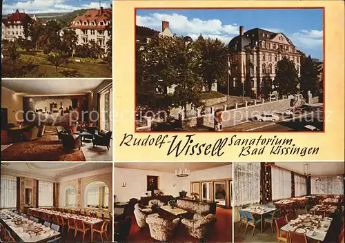 Bad Kissingen Rudolf Wissell Sanatorium Halle Speisesaal Aufenthaltsraum Kat. Bad Kissingen