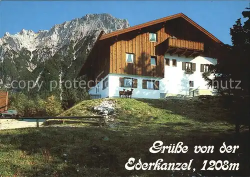 Mittenwald Bayern Ederkanzel Kat. Mittenwald