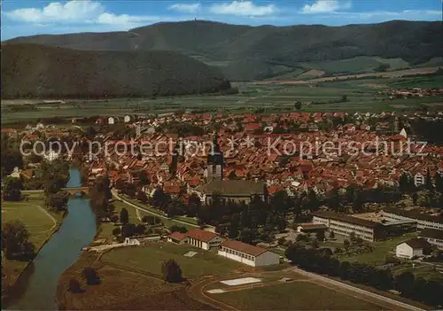 Bad Sooden Allendorf mit Werra Fliegeraufnahme Kat. Bad Sooden Allendorf