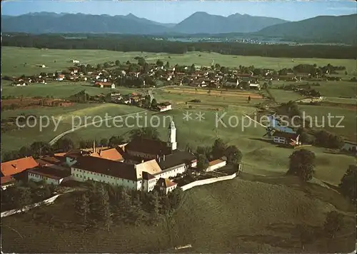 Sachsenkam Kloster Reutberg Fliegeraufnahme Kat. Sachsenkam