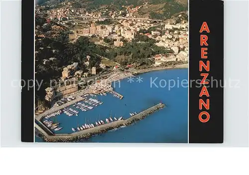Arenzano Fliegeraufnahme Hafen Kat. Genova