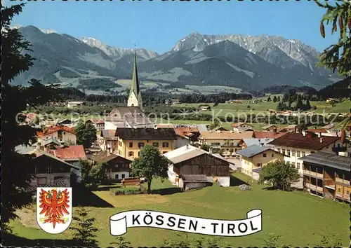 Koessen Tirol Fliegeraufnahme Kat. Koessen
