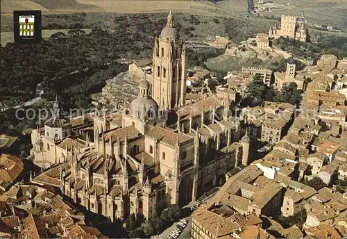 Segovia Catedral Vista aerea Kat. Segovia